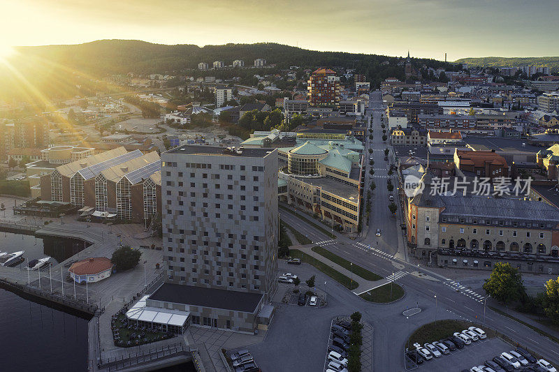 Aerial view of Örnsköldsvik